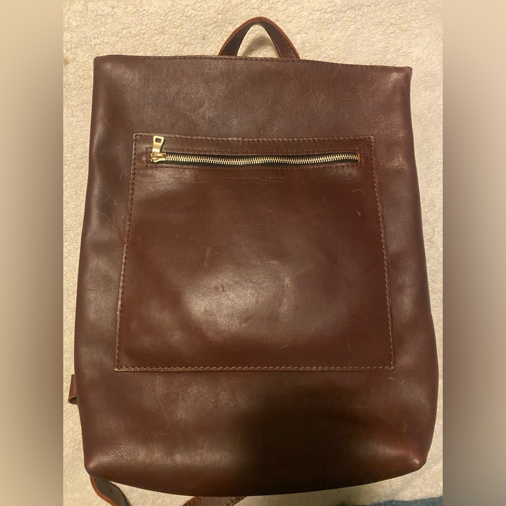 PLG Cognac Laptop Backpack